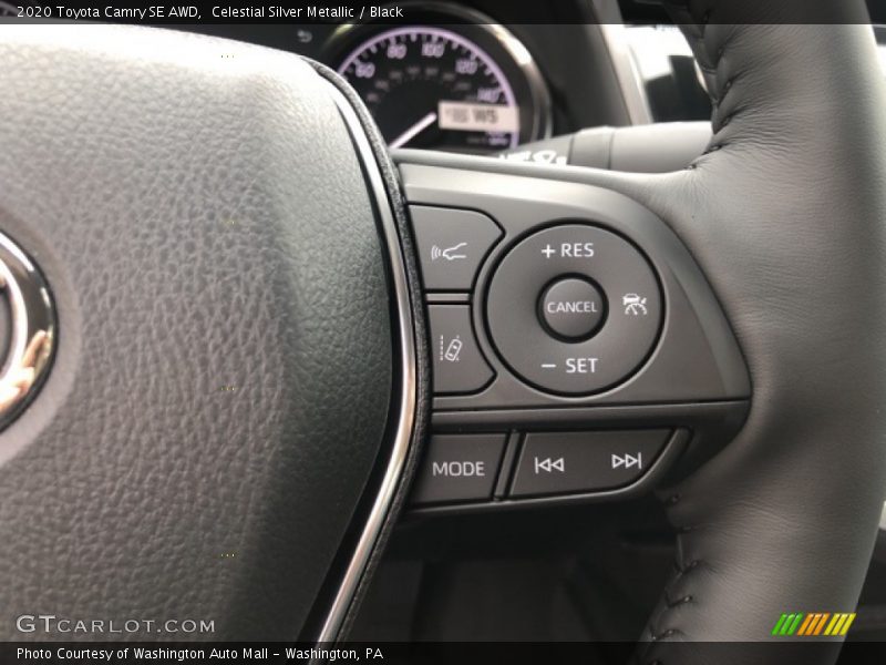 Celestial Silver Metallic / Black 2020 Toyota Camry SE AWD