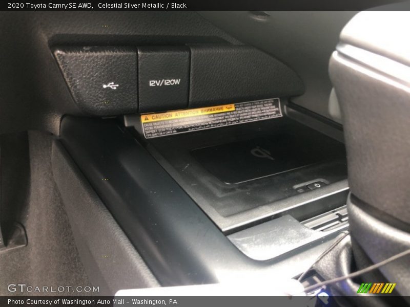 Celestial Silver Metallic / Black 2020 Toyota Camry SE AWD