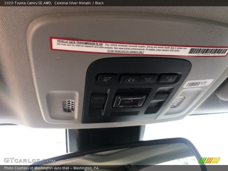Celestial Silver Metallic / Black 2020 Toyota Camry SE AWD