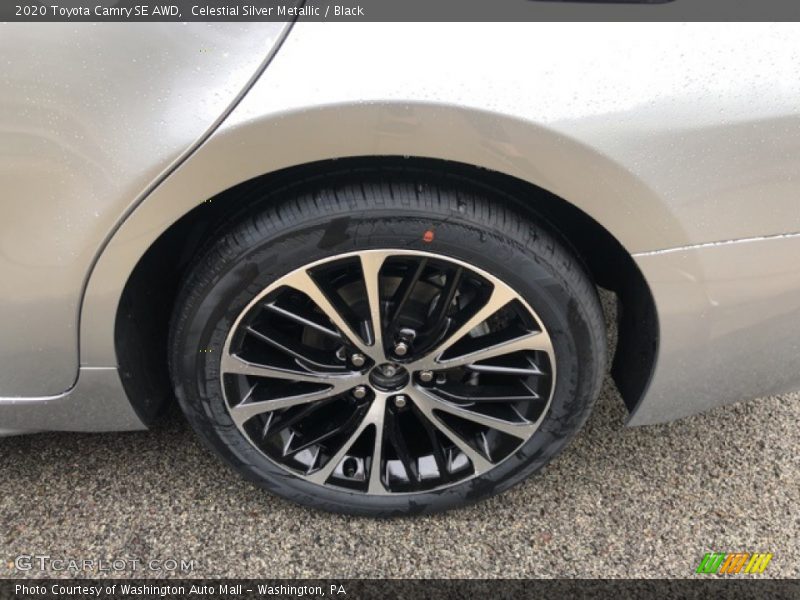 Celestial Silver Metallic / Black 2020 Toyota Camry SE AWD