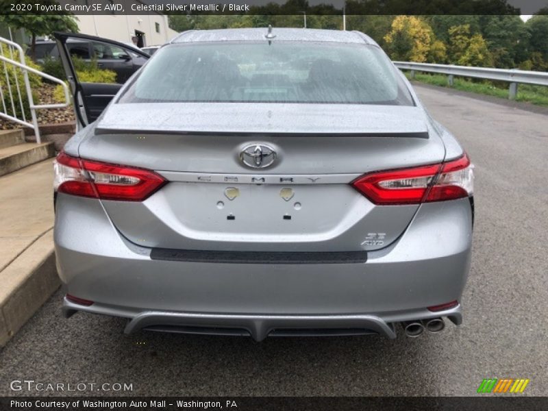 Celestial Silver Metallic / Black 2020 Toyota Camry SE AWD