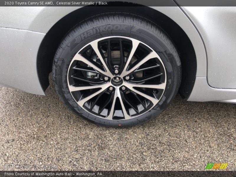 Celestial Silver Metallic / Black 2020 Toyota Camry SE AWD