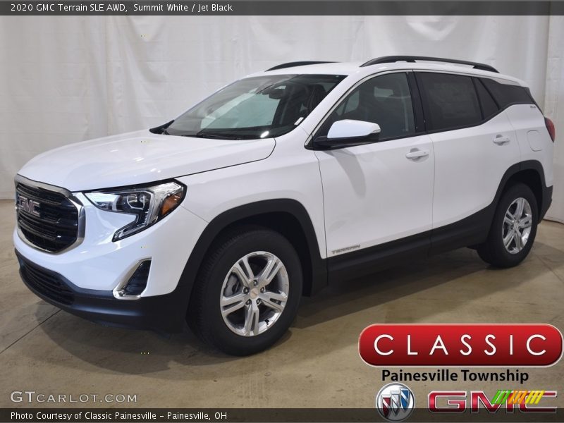 Summit White / Jet Black 2020 GMC Terrain SLE AWD