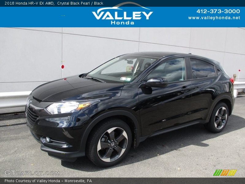 Crystal Black Pearl / Black 2018 Honda HR-V EX AWD
