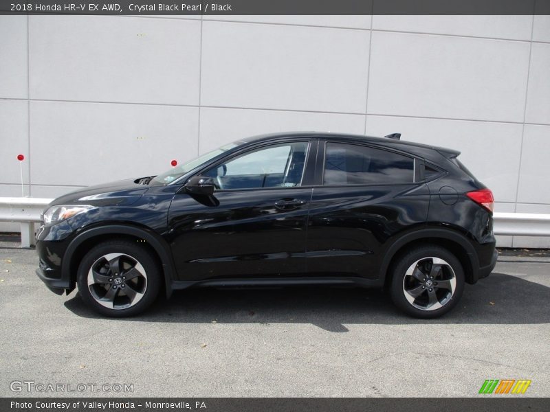 Crystal Black Pearl / Black 2018 Honda HR-V EX AWD