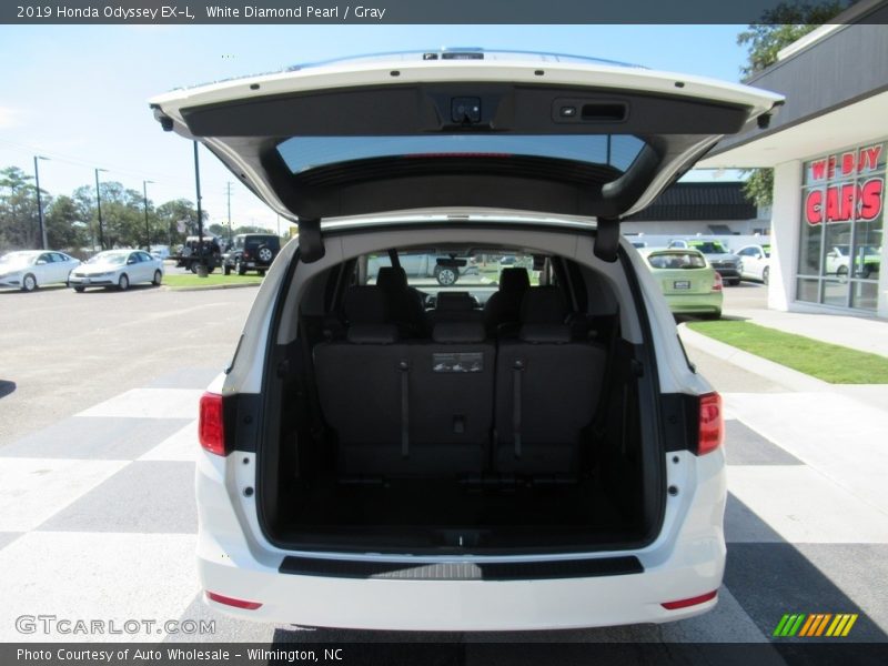 White Diamond Pearl / Gray 2019 Honda Odyssey EX-L
