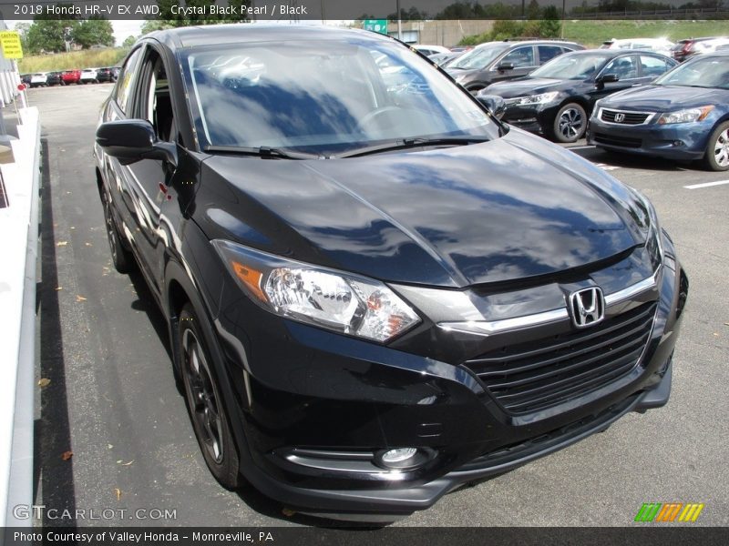 Crystal Black Pearl / Black 2018 Honda HR-V EX AWD