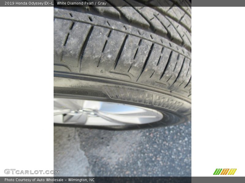 White Diamond Pearl / Gray 2019 Honda Odyssey EX-L