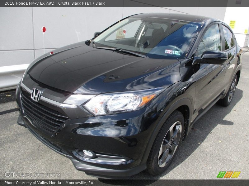 Crystal Black Pearl / Black 2018 Honda HR-V EX AWD