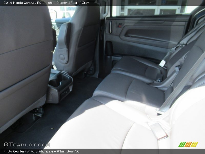 White Diamond Pearl / Gray 2019 Honda Odyssey EX-L
