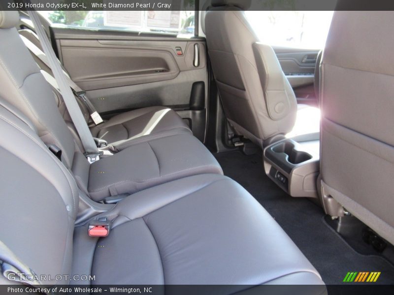 White Diamond Pearl / Gray 2019 Honda Odyssey EX-L