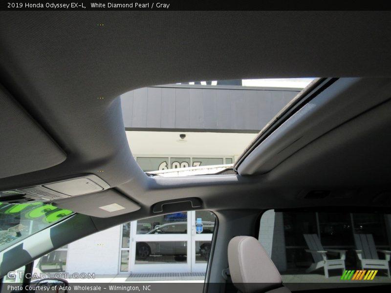 White Diamond Pearl / Gray 2019 Honda Odyssey EX-L