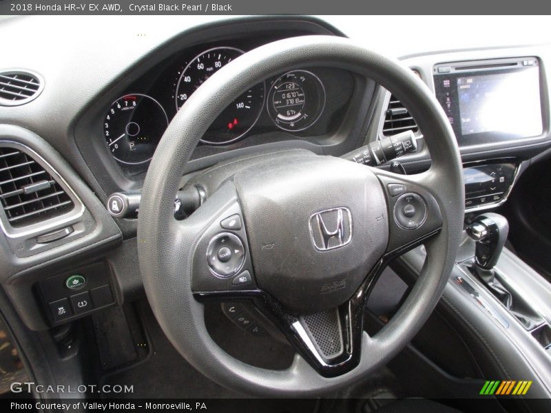 Crystal Black Pearl / Black 2018 Honda HR-V EX AWD