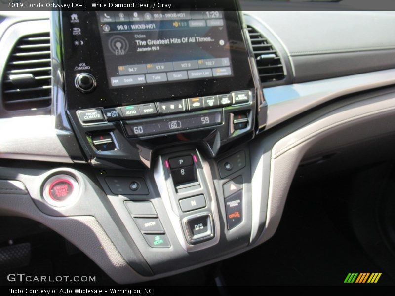 White Diamond Pearl / Gray 2019 Honda Odyssey EX-L