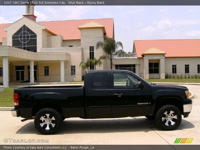 Onyx Black / Ebony Black 2007 GMC Sierra 1500 SLE Extended Cab