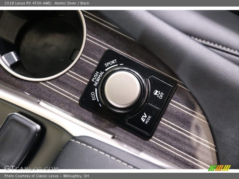 Atomic Silver / Black 2018 Lexus RX 450h AWD