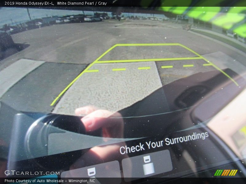 White Diamond Pearl / Gray 2019 Honda Odyssey EX-L