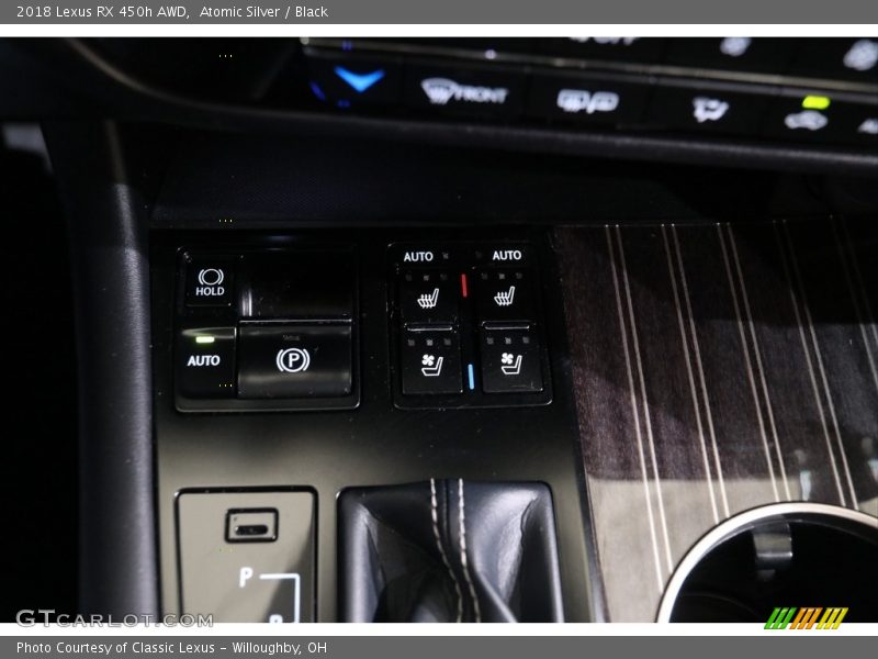 Atomic Silver / Black 2018 Lexus RX 450h AWD
