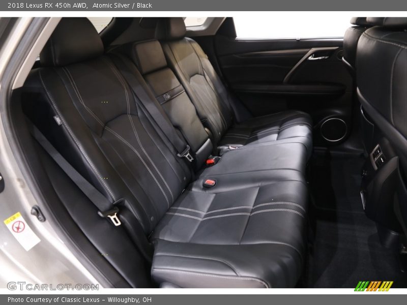 Atomic Silver / Black 2018 Lexus RX 450h AWD