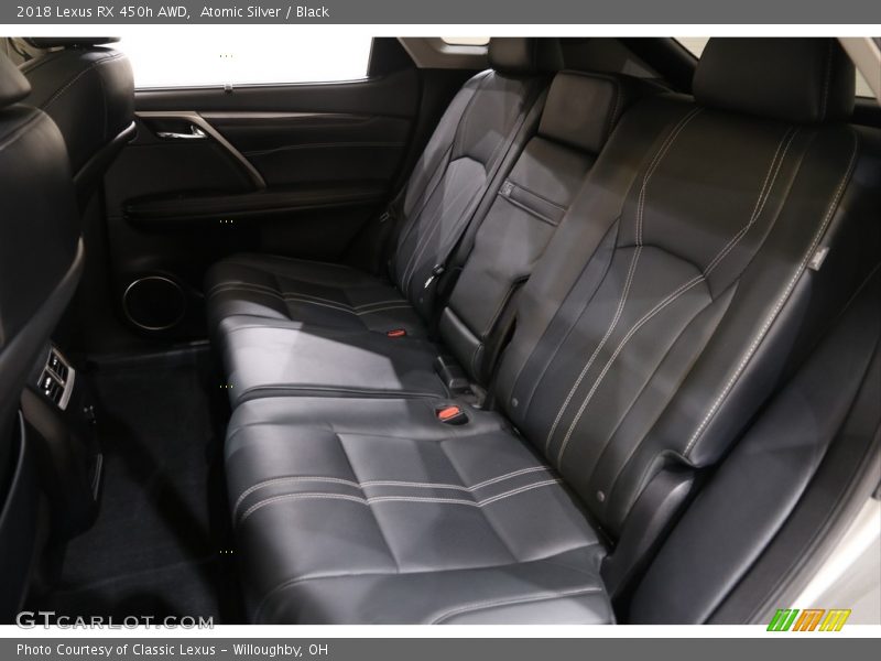 Atomic Silver / Black 2018 Lexus RX 450h AWD