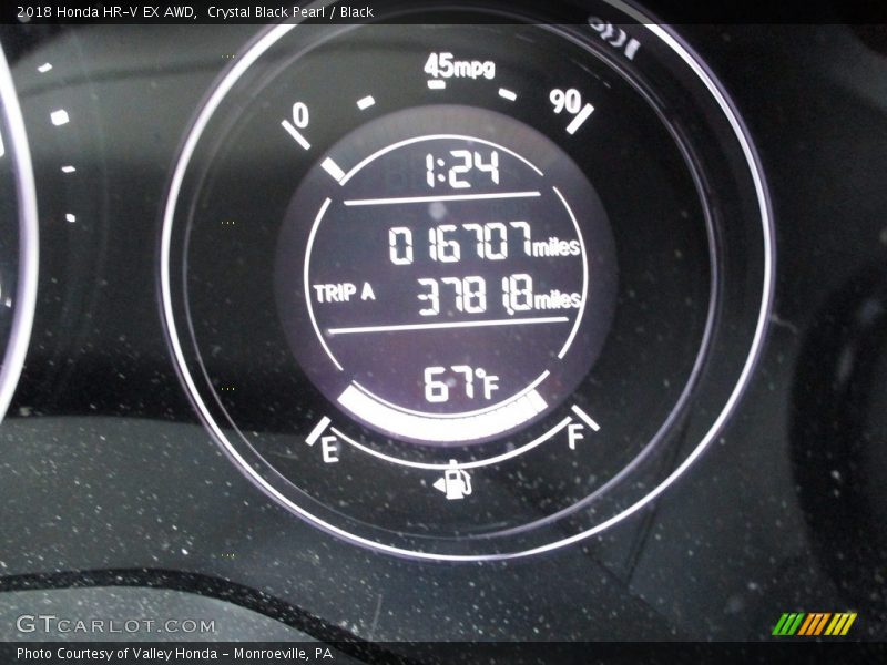 Crystal Black Pearl / Black 2018 Honda HR-V EX AWD