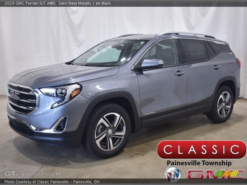 Satin Steel Metallic / Jet Black 2020 GMC Terrain SLT AWD