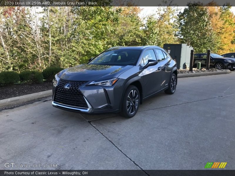 Nebula Gray Pearl / Black 2020 Lexus UX 250h AWD