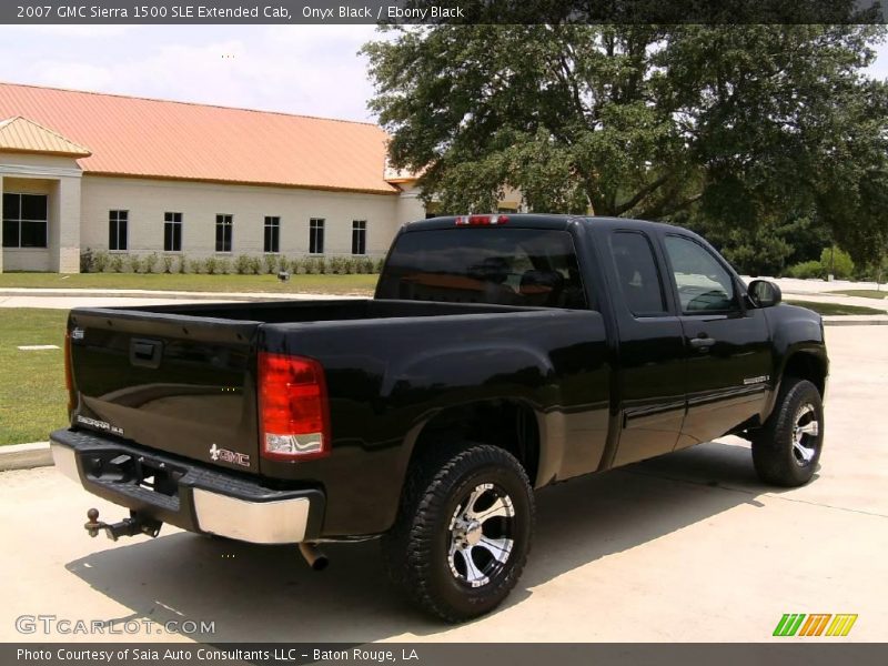 Onyx Black / Ebony Black 2007 GMC Sierra 1500 SLE Extended Cab