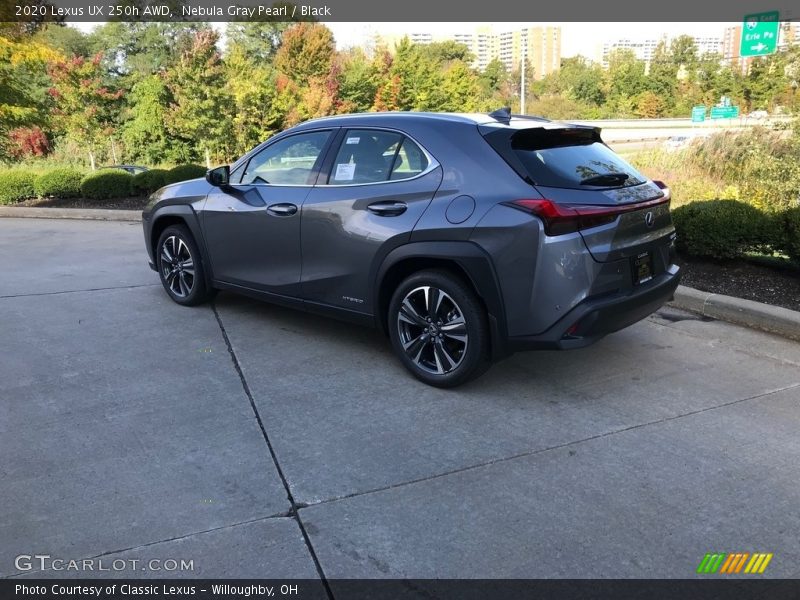 Nebula Gray Pearl / Black 2020 Lexus UX 250h AWD