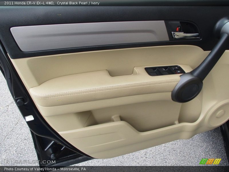 Crystal Black Pearl / Ivory 2011 Honda CR-V EX-L 4WD