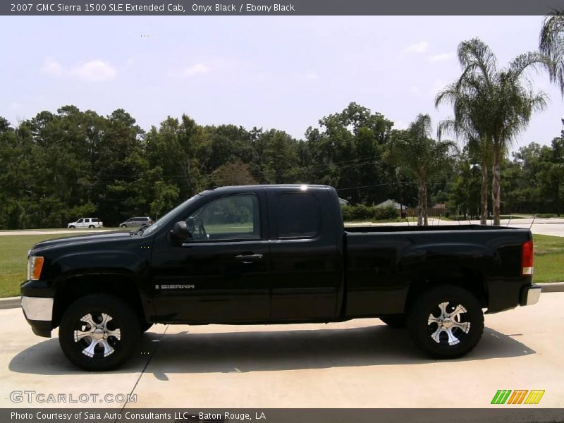 Onyx Black / Ebony Black 2007 GMC Sierra 1500 SLE Extended Cab