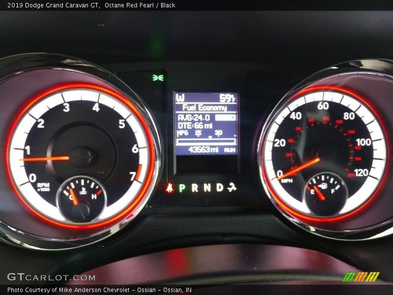Octane Red Pearl / Black 2019 Dodge Grand Caravan GT