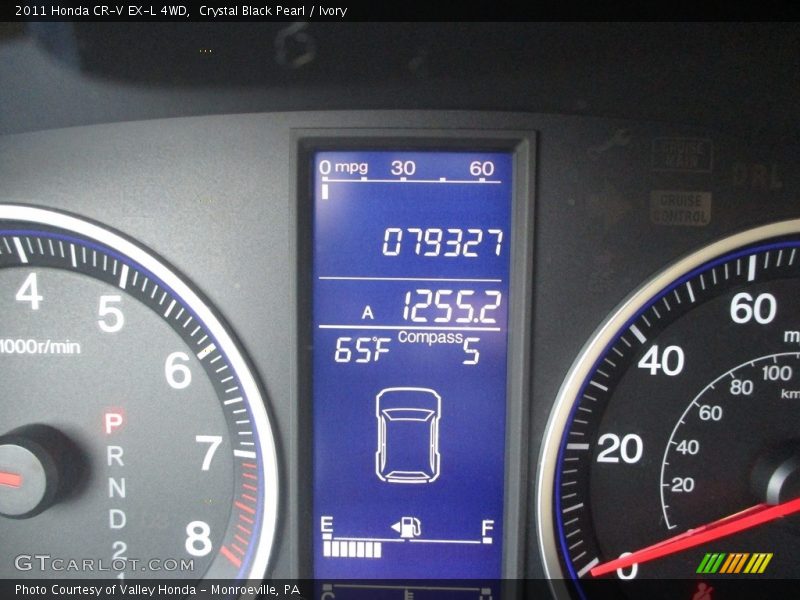 Crystal Black Pearl / Ivory 2011 Honda CR-V EX-L 4WD