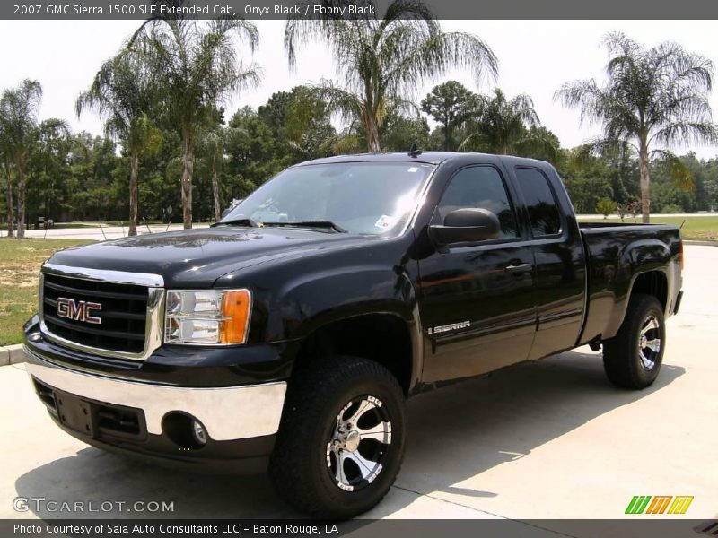 Onyx Black / Ebony Black 2007 GMC Sierra 1500 SLE Extended Cab