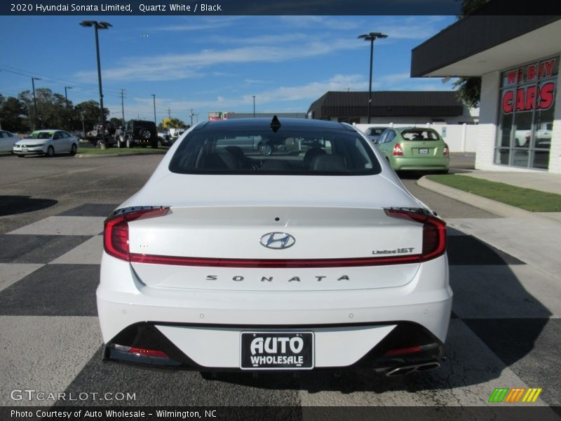 Quartz White / Black 2020 Hyundai Sonata Limited