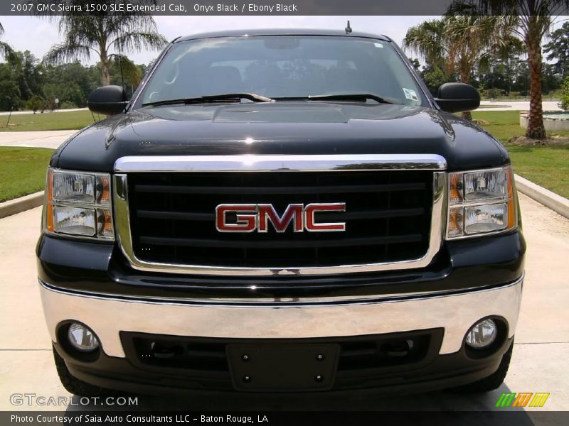 Onyx Black / Ebony Black 2007 GMC Sierra 1500 SLE Extended Cab