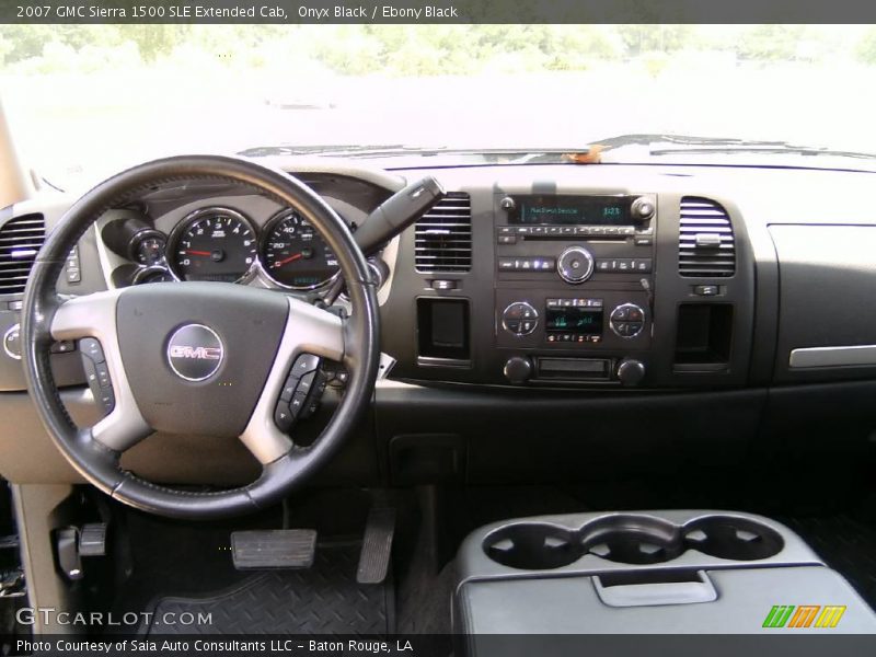 Onyx Black / Ebony Black 2007 GMC Sierra 1500 SLE Extended Cab