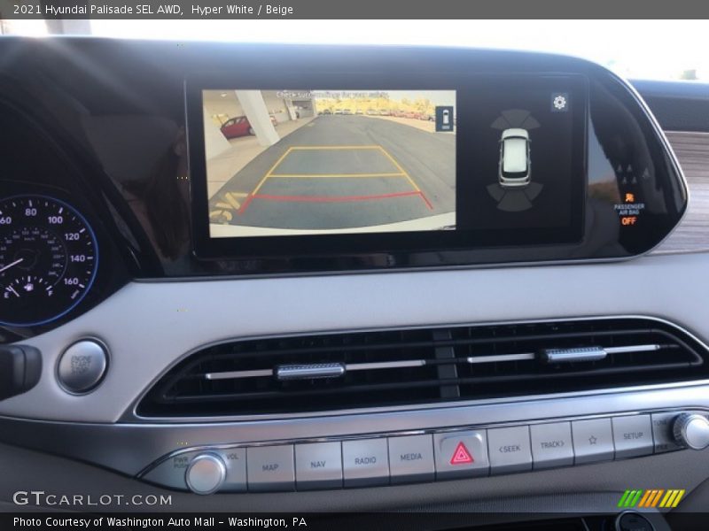 Hyper White / Beige 2021 Hyundai Palisade SEL AWD