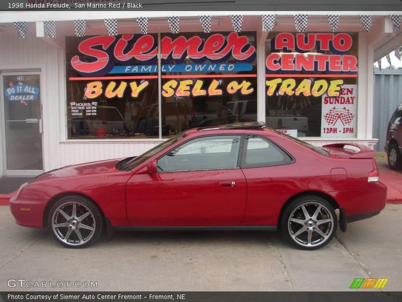 San Marino Red / Black 1998 Honda Prelude