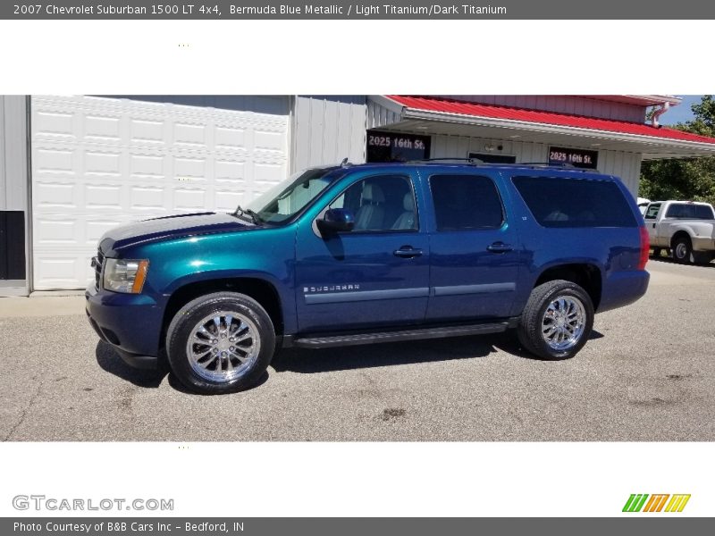 Bermuda Blue Metallic / Light Titanium/Dark Titanium 2007 Chevrolet Suburban 1500 LT 4x4