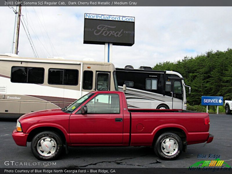  2003 Sonoma SLS Regular Cab Dark Cherry Red Metallic