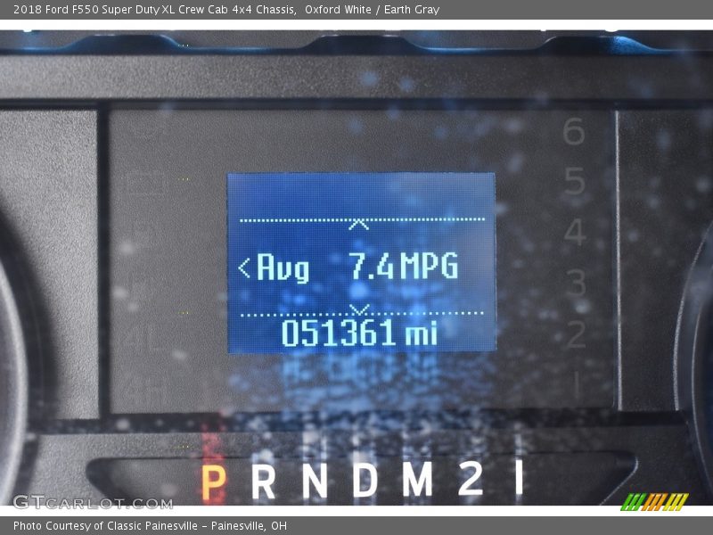 Oxford White / Earth Gray 2018 Ford F550 Super Duty XL Crew Cab 4x4 Chassis