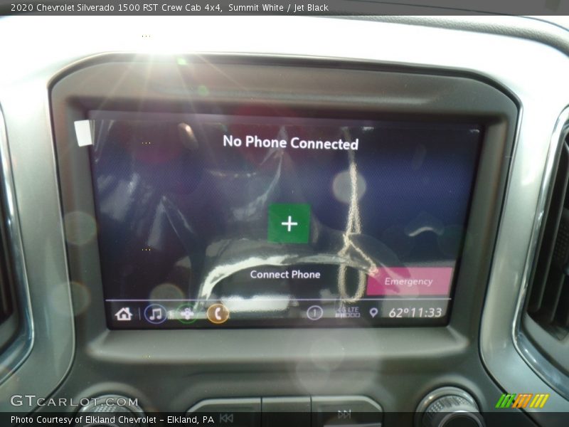 Summit White / Jet Black 2020 Chevrolet Silverado 1500 RST Crew Cab 4x4