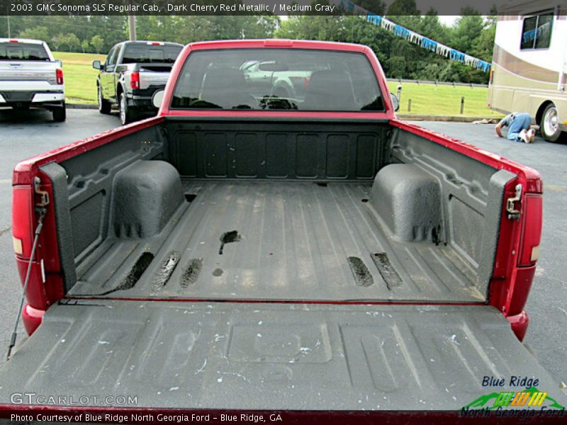 Dark Cherry Red Metallic / Medium Gray 2003 GMC Sonoma SLS Regular Cab