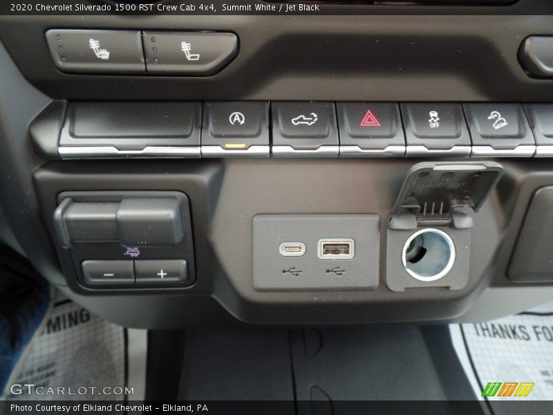 Summit White / Jet Black 2020 Chevrolet Silverado 1500 RST Crew Cab 4x4