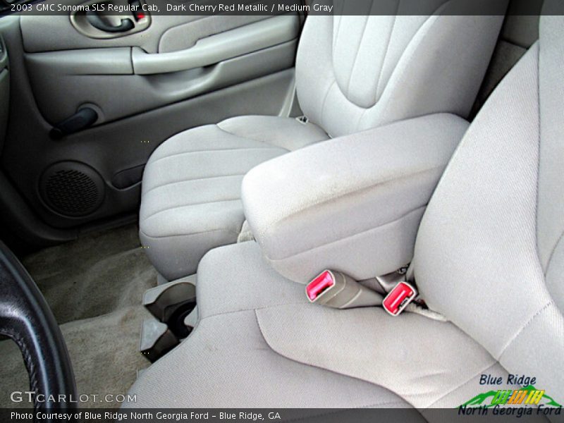 Dark Cherry Red Metallic / Medium Gray 2003 GMC Sonoma SLS Regular Cab