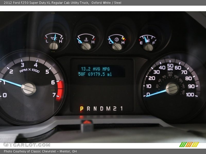 Oxford White / Steel 2012 Ford F250 Super Duty XL Regular Cab Utility Truck