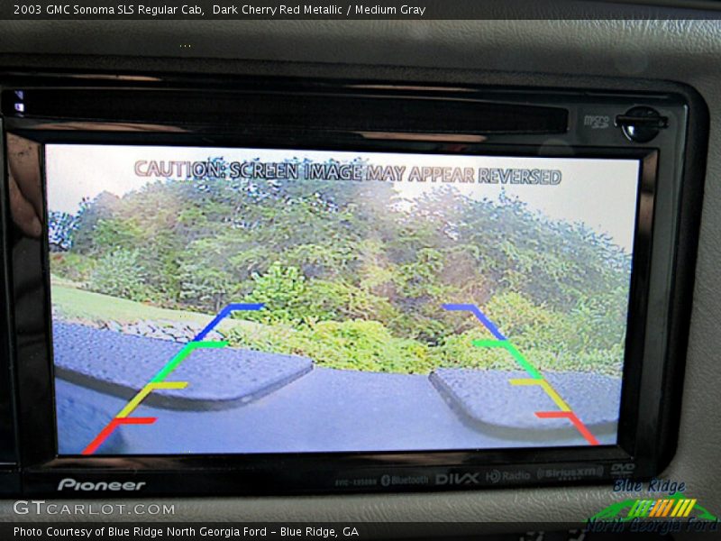 Dark Cherry Red Metallic / Medium Gray 2003 GMC Sonoma SLS Regular Cab