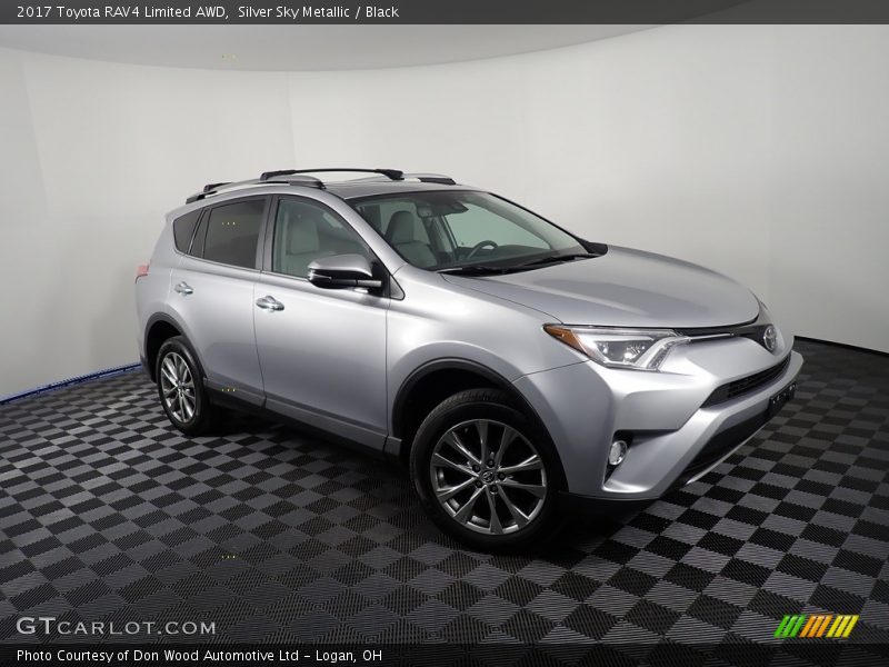 Silver Sky Metallic / Black 2017 Toyota RAV4 Limited AWD