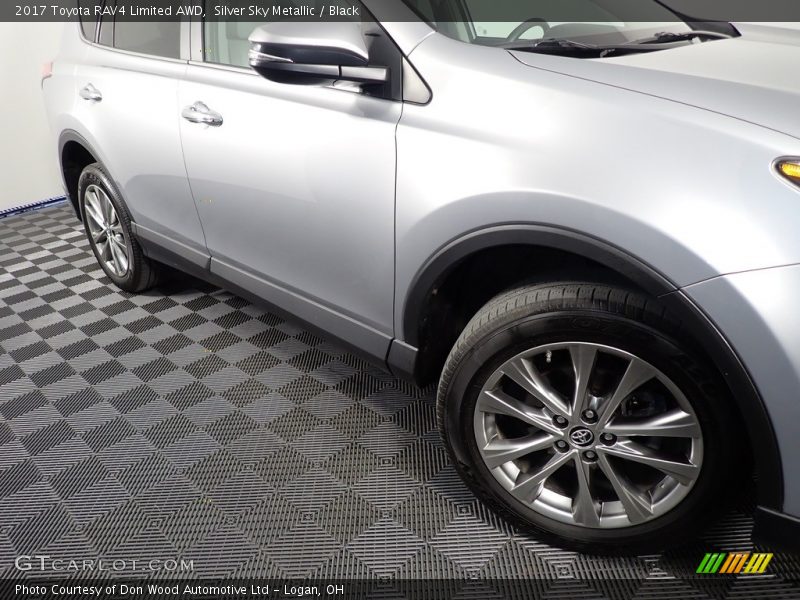 Silver Sky Metallic / Black 2017 Toyota RAV4 Limited AWD